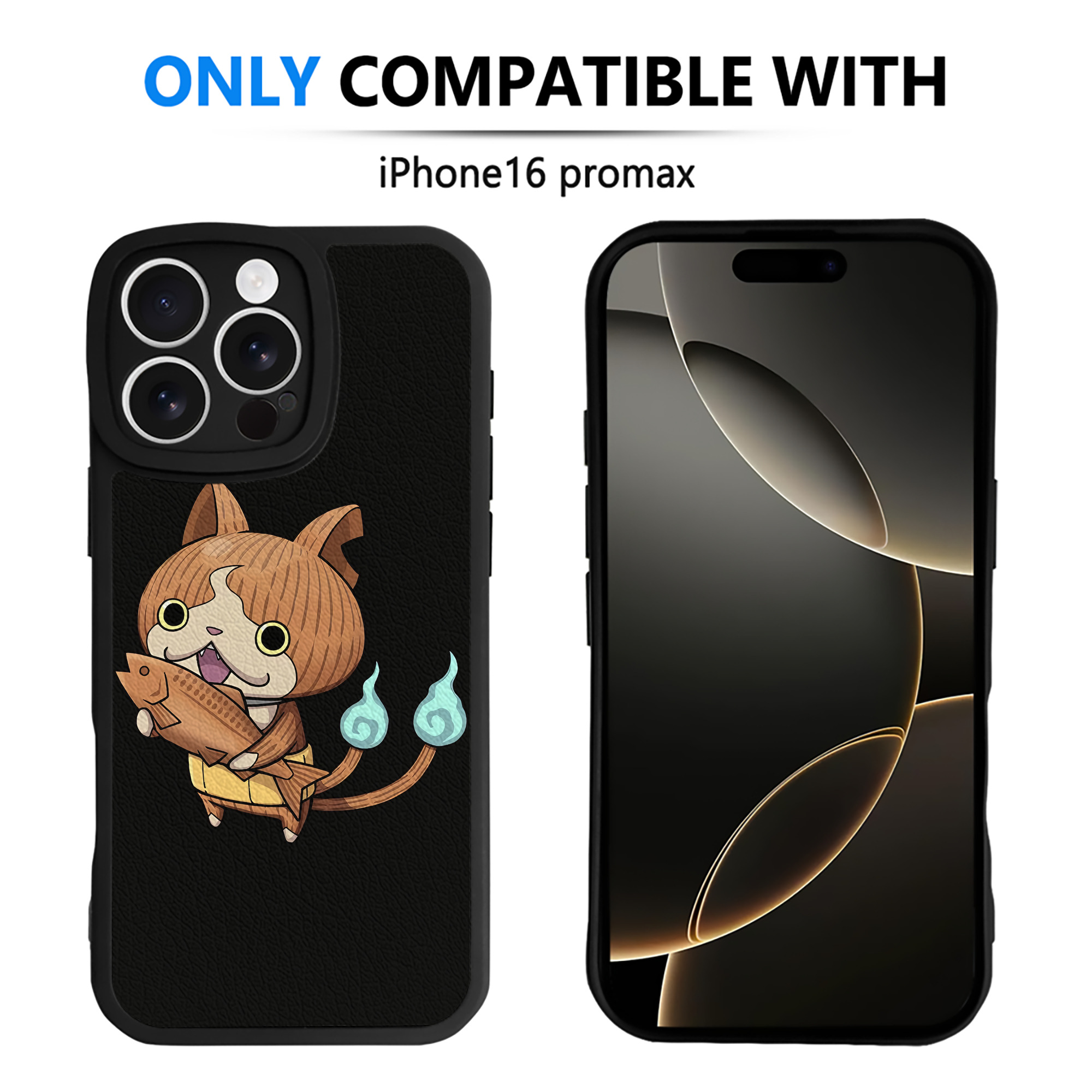 （画像用） 妖怪ウォッチ Yo-kai Watch 【iPhone 16シリーズ対応】シリコンスマホケース（レザー調） 材質：シリコン